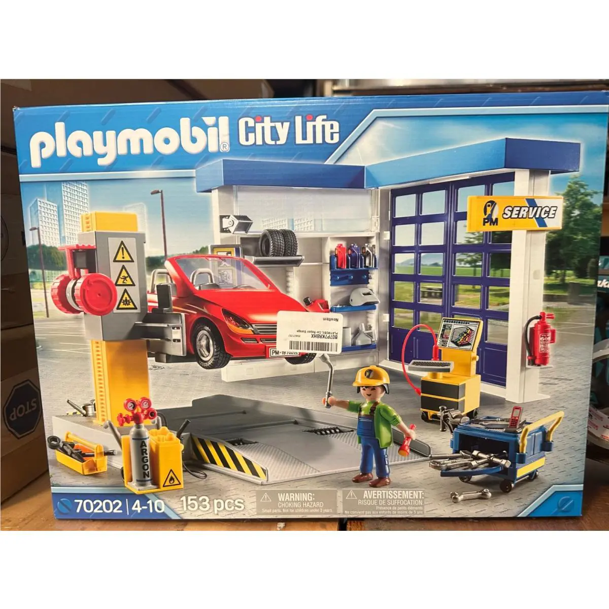Playmobil City Life Car Service Center Repair Garage 70202