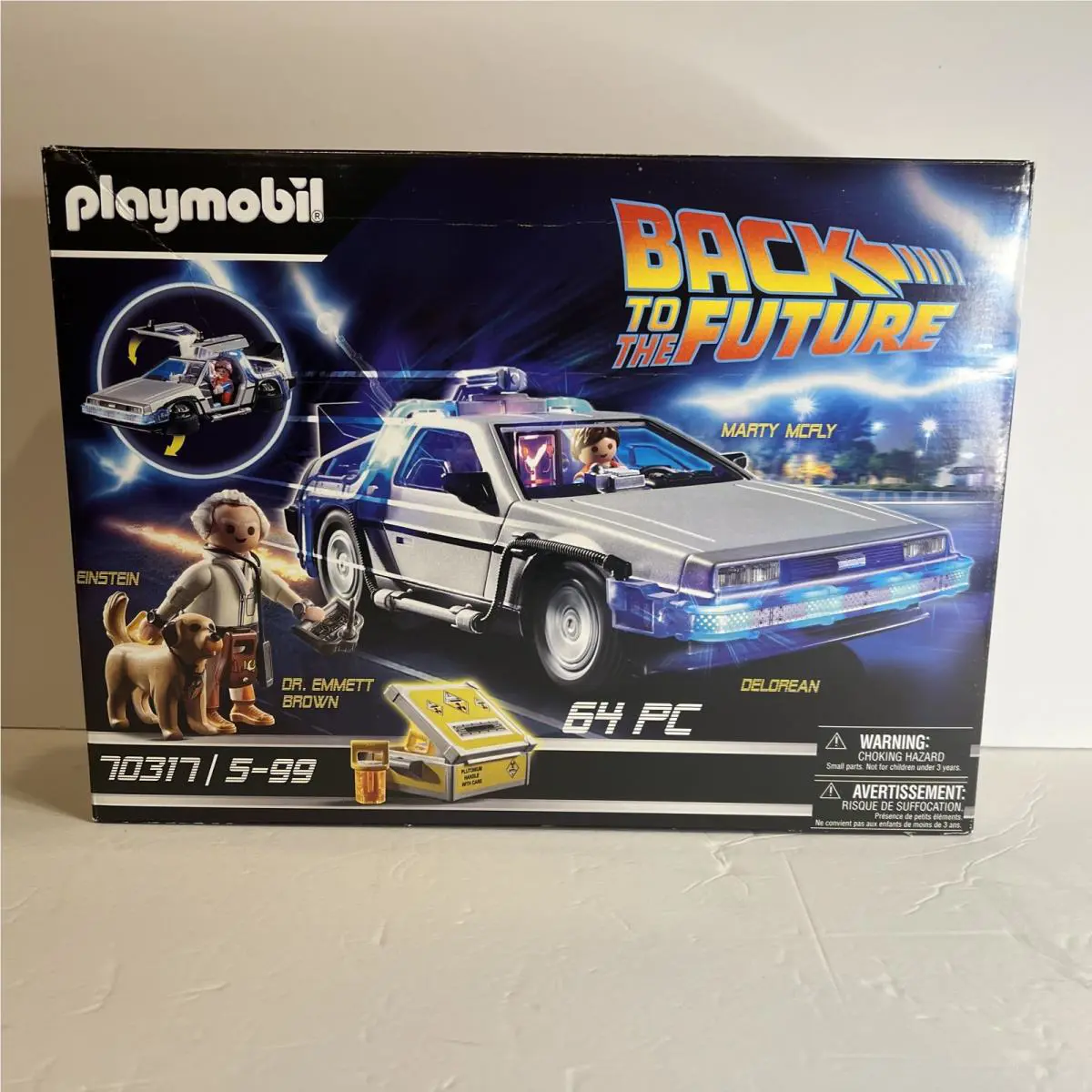Playmobil Back to The Future Delorean Time Machine 70317 Dr Brown Marty Mcfly