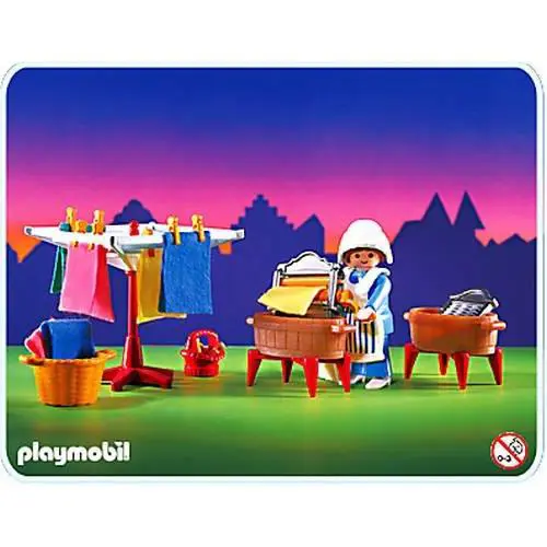 Playmobil 6526 Victorian Mansion Laundress Washer Woman Bag Laundry