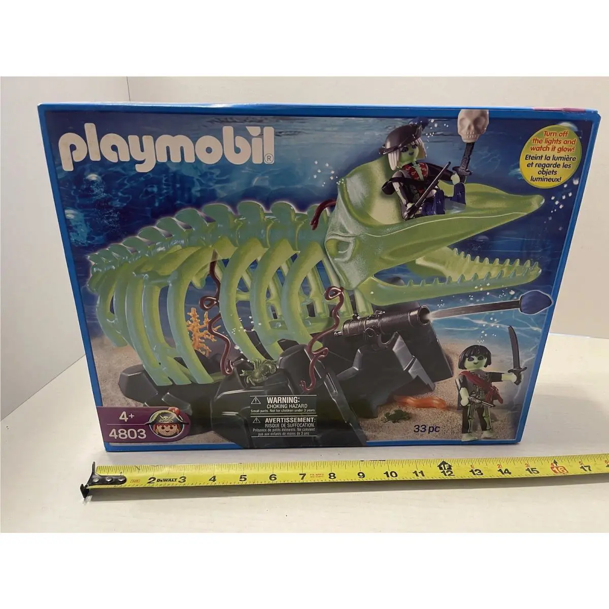 Playmobil 4803 Ghost Pirates Set with Whale Skeleton Glow Germany Toy