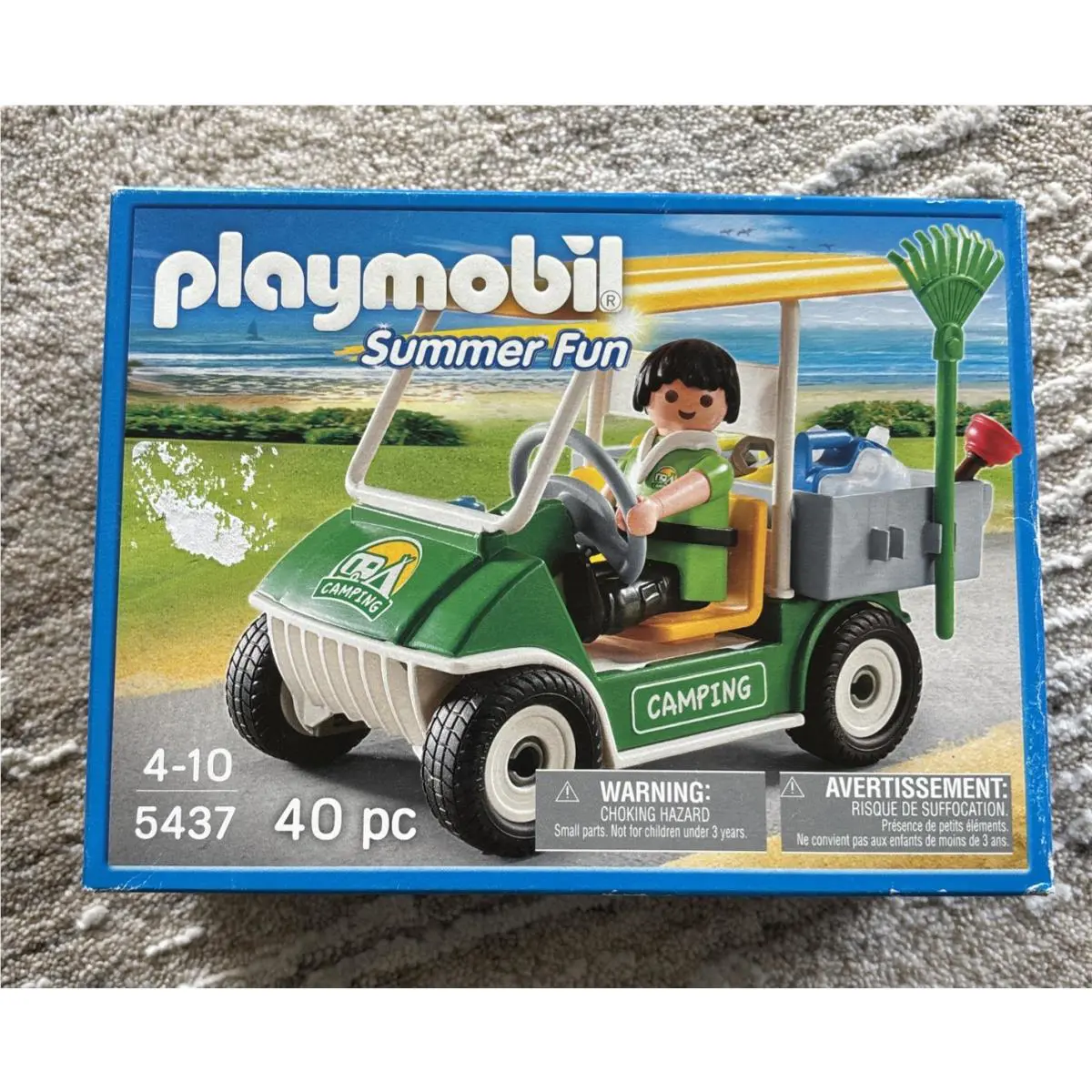 Playmobil 5437 Camping Service Cart 2013 Box