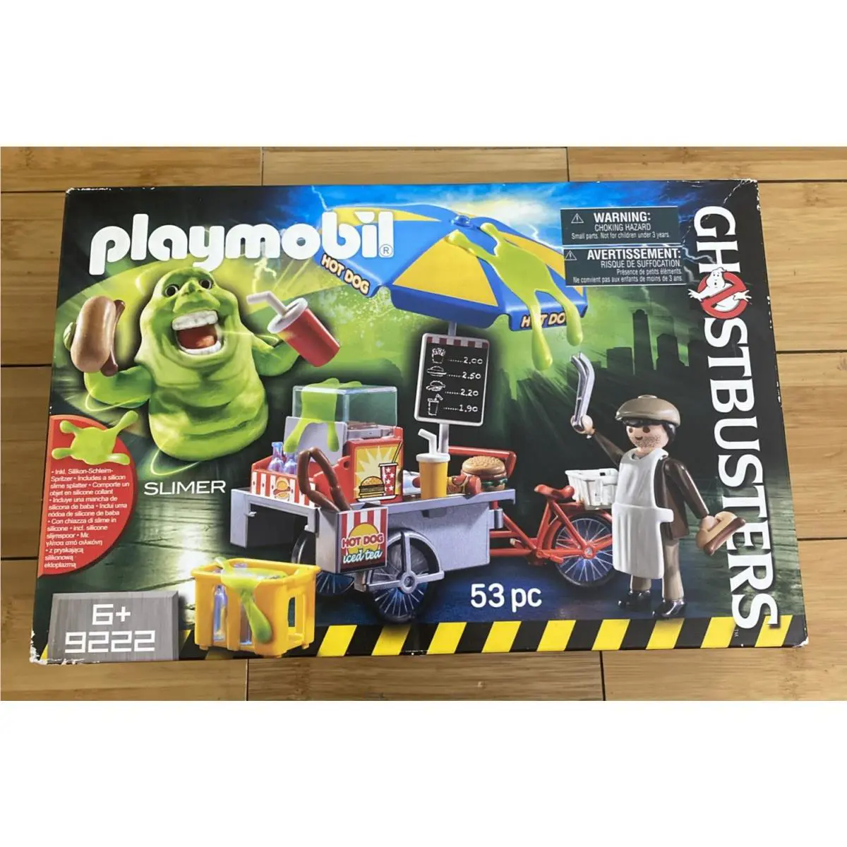 Playmobil Ghostbusters Set 9222 Slimer W/ Hot Dog Stand 2017