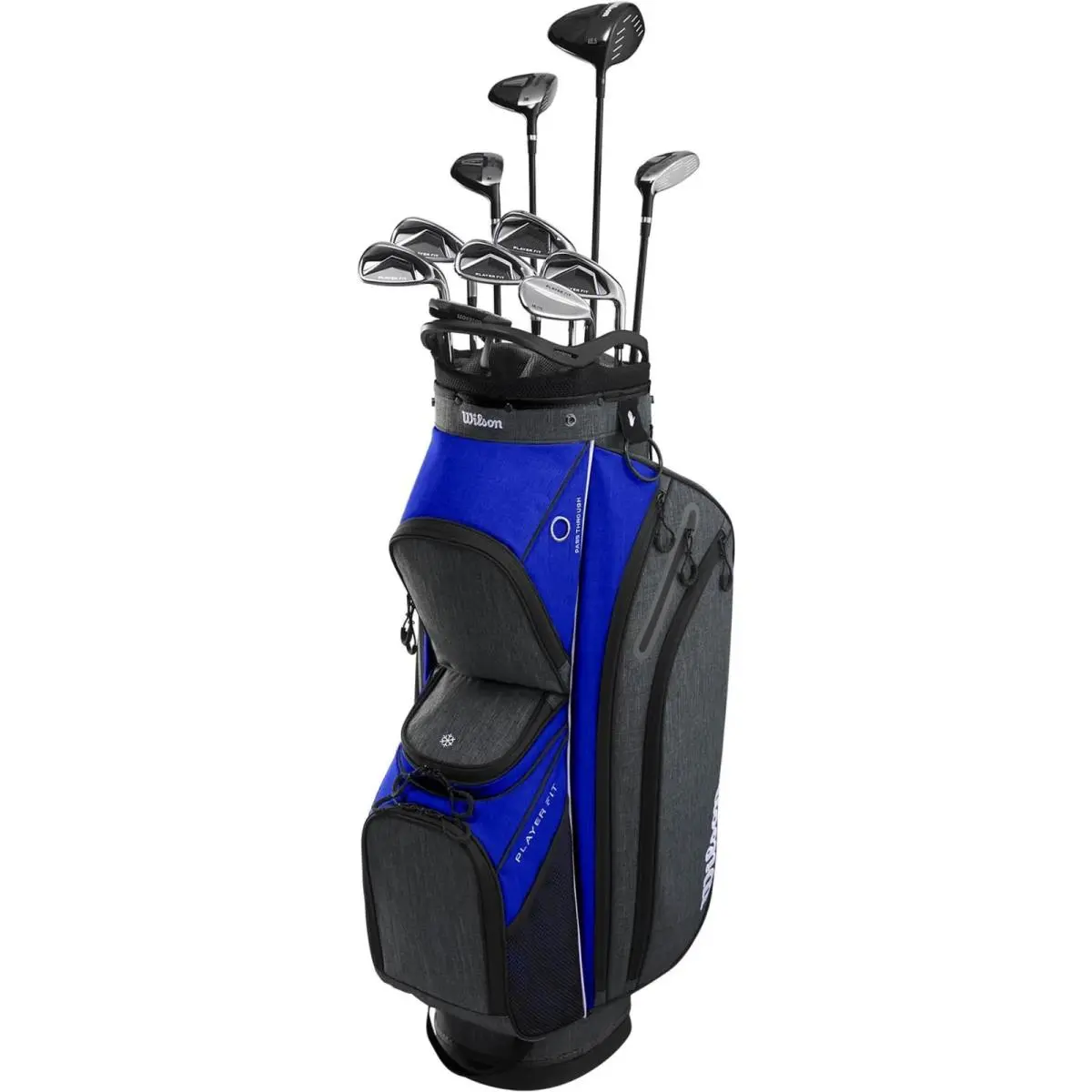 Wilson Men`s Playerfit Graphite Complete Golf Set with Cart Bag