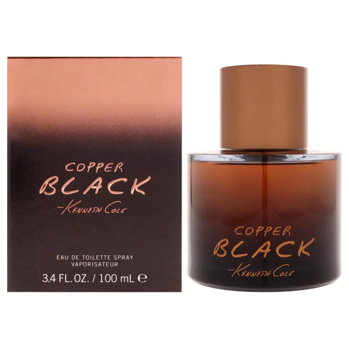 2 Pack Copper Black by Kenneth Cole For Men - 3.4 oz Edt Spray