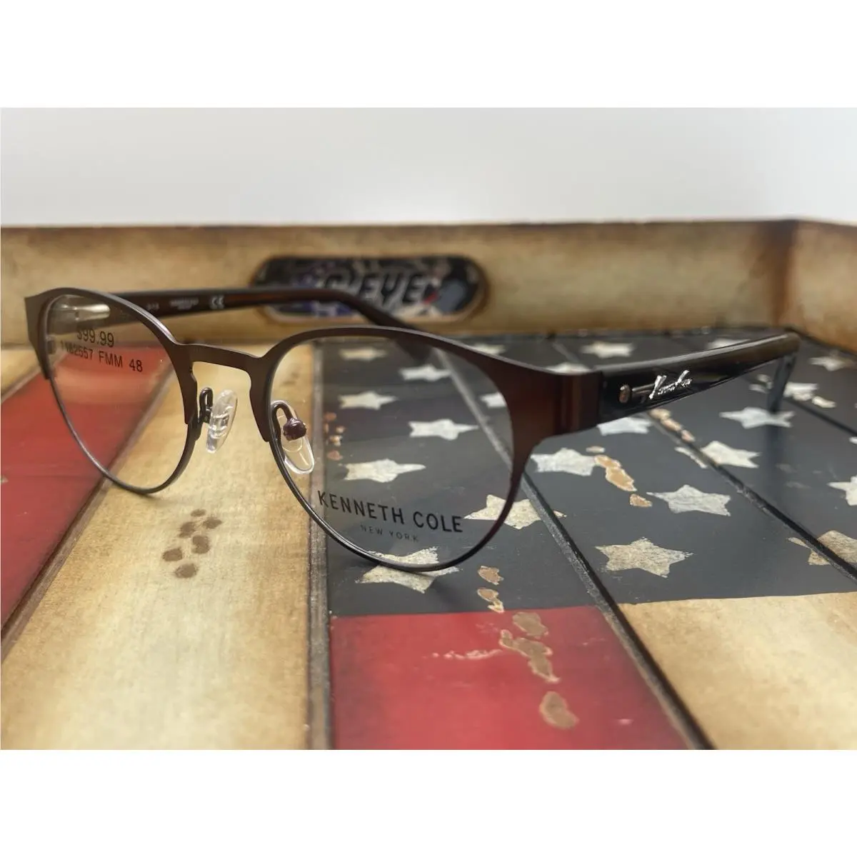 Kenneth Cole NY KC0249-3 009 Eyeglasses Brown Grey 48MM Frame Option To Add RX