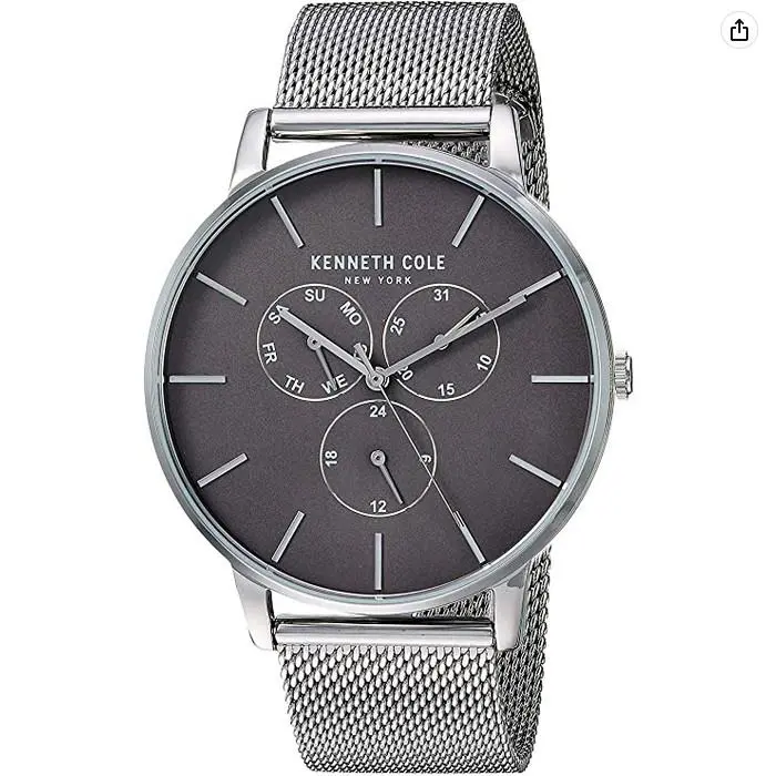 Kenneth Cole York Male Analog-quartz Watch KC50008004 Silver Strap