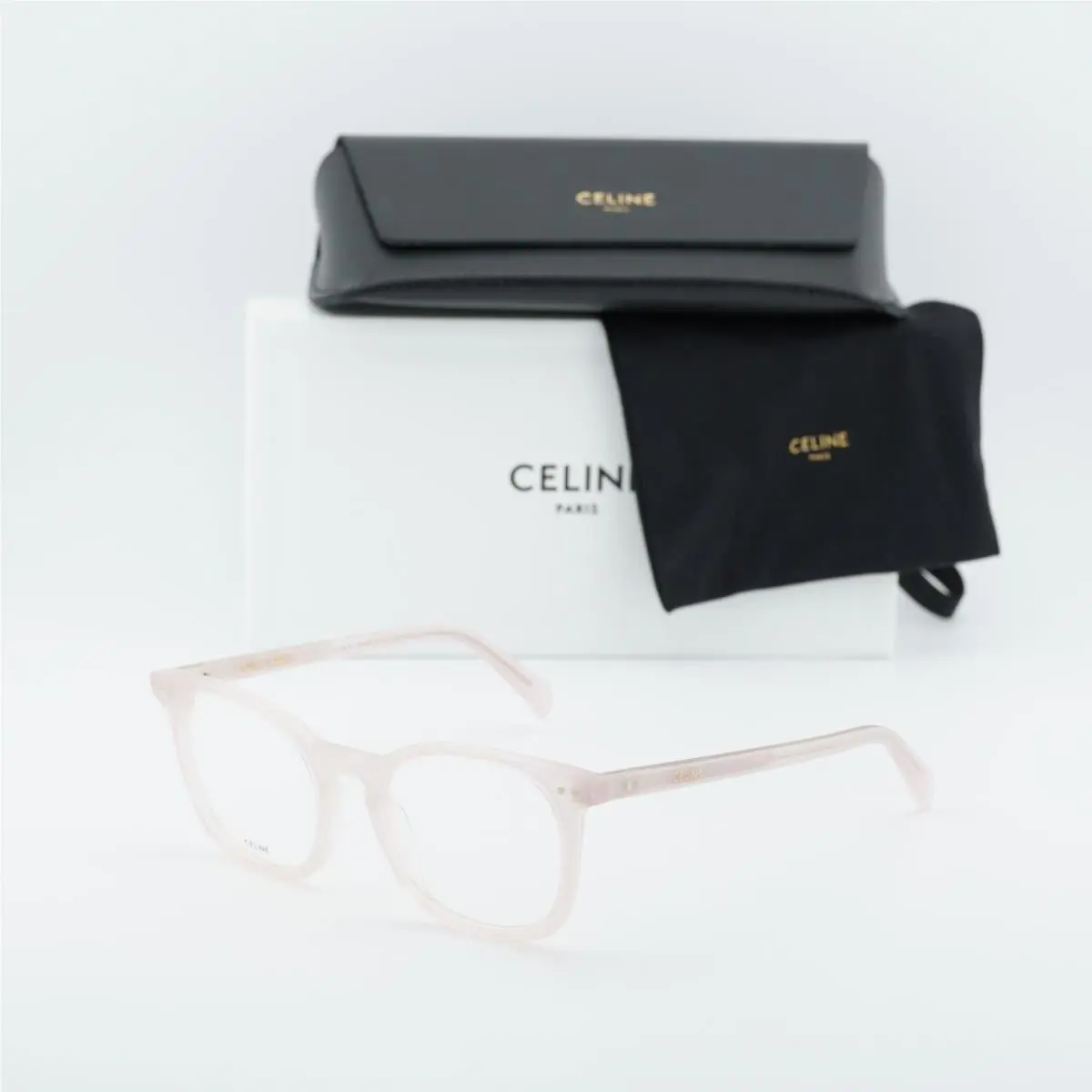 CL50058I 072 Shiny Light Pink 50mm Eyeglasses by Celine