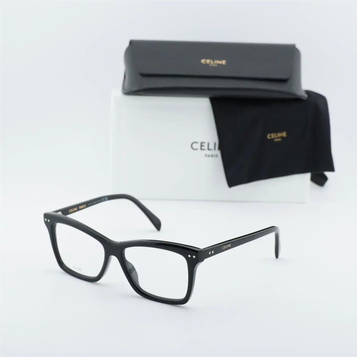 Celine CL50117I 001 Shiny Black 54mm Eyeglasses