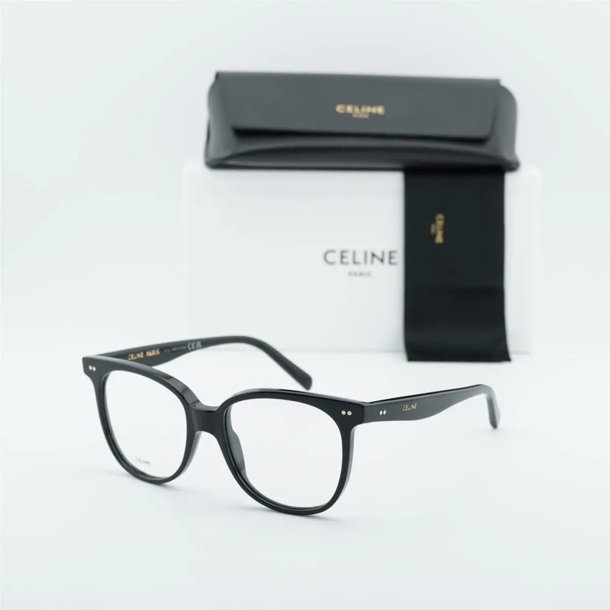 Celine CL5010IN 001 Shiny Black 53mm Eyeglasses