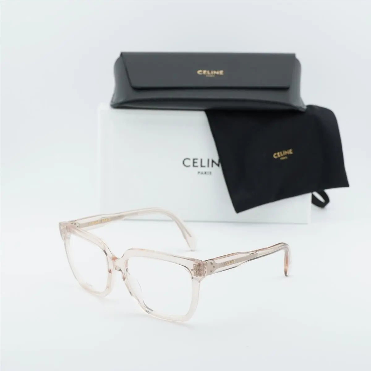 Celine CL50094I 072 Transparent Light Pink 55mm Eyeglasses