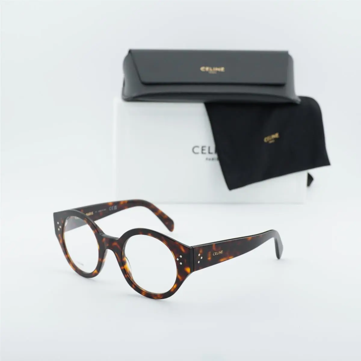 Celine CL50123I 052 Havana 48mm Eyeglasses