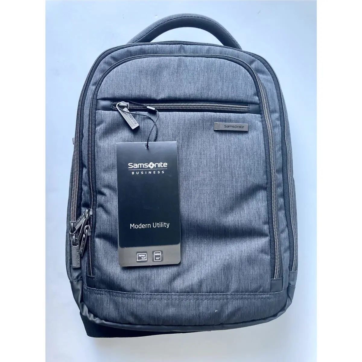Samsonite Modern Utility Small Backpack Charcoal Gray Bag Travel Grey