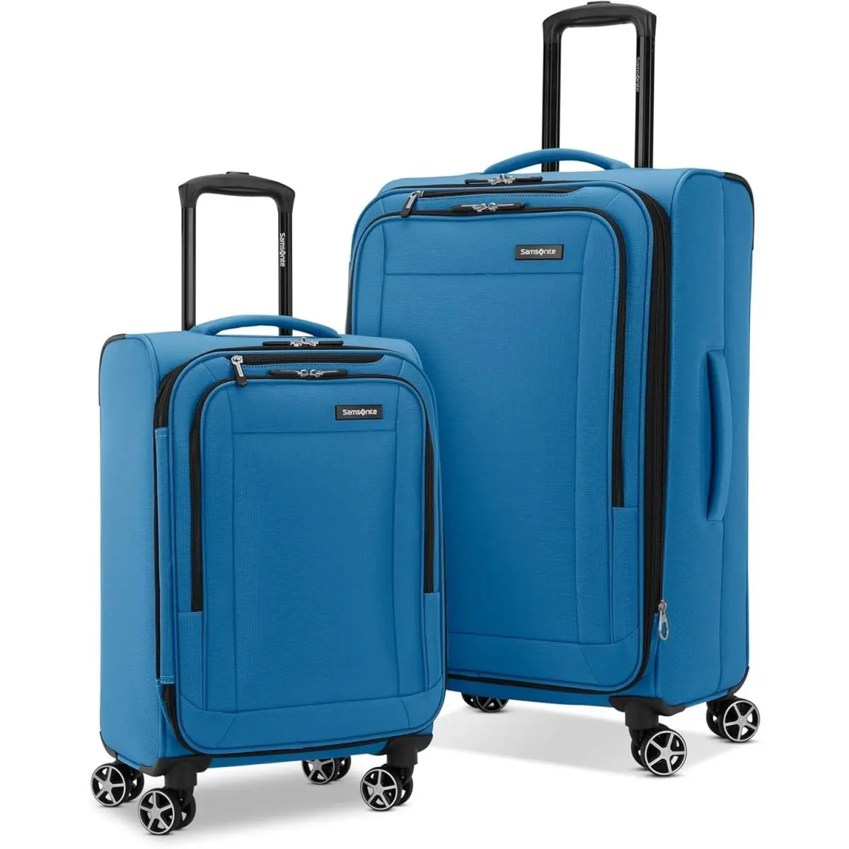 2 Piece Expandable Softside Luggage Set Spinner Carry On 20 24 Blue by Samsonite