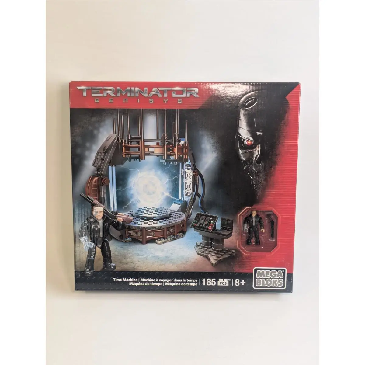 2015 Retired Mega Bloks 185pc Terminator Genisys Time Machine