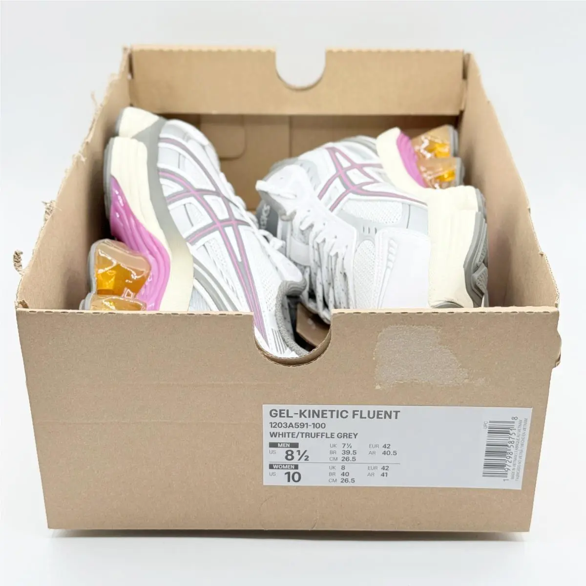 Asics shoes - Gel-Kinetic Fluent - Fluent - 1203A591-100 - White (UPC: 197298587518) 0