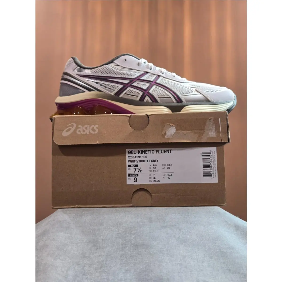 Asics shoes - ASICS Gel Kinetic Fluent - Gel Kinetic Fluent - 1203A591-100 - White 6