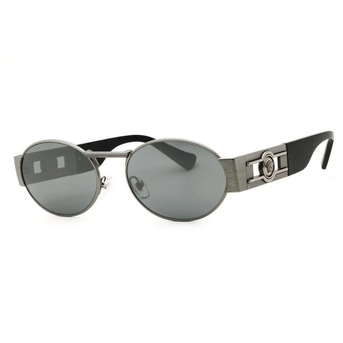 Versace VE2264 10016G Sunglasses Matte Gunmetal Frame Grey Mirror Silver