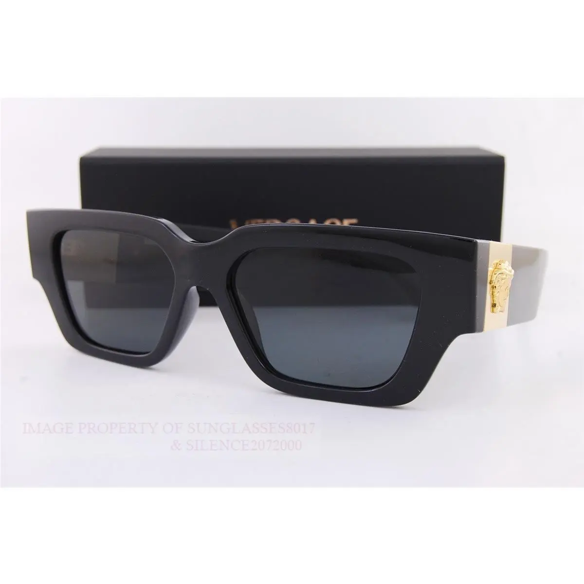 Sunglasses VE 4497U GB1/87 Black/dark Grey For Women by Versace