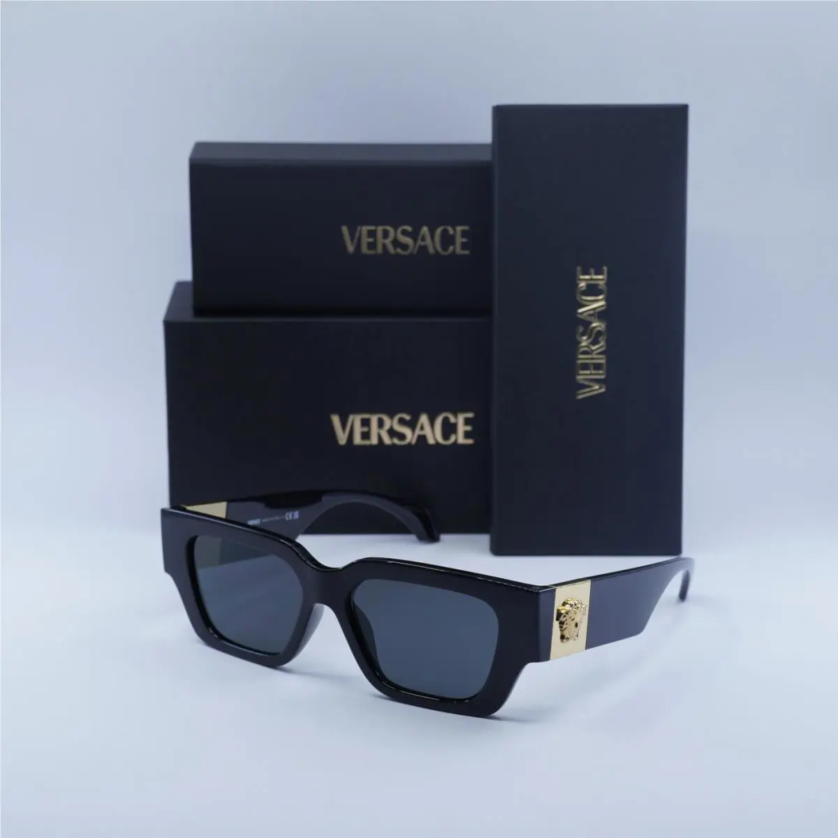 Versace VE4497U GB1/87 Shiny Black/grey 53-15-140 Sunglasses