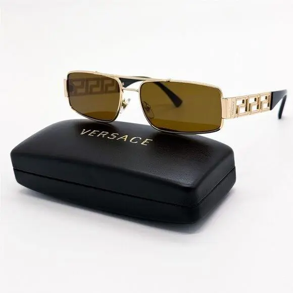 Versace Sunglasses VE2257 1002/73 Gold Unisex Eyewear VE2257 100273