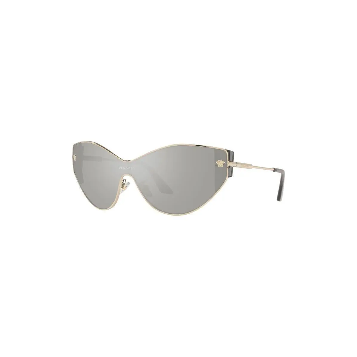 Versace Women Cat Eye Shield Sunglasses Pale Gold