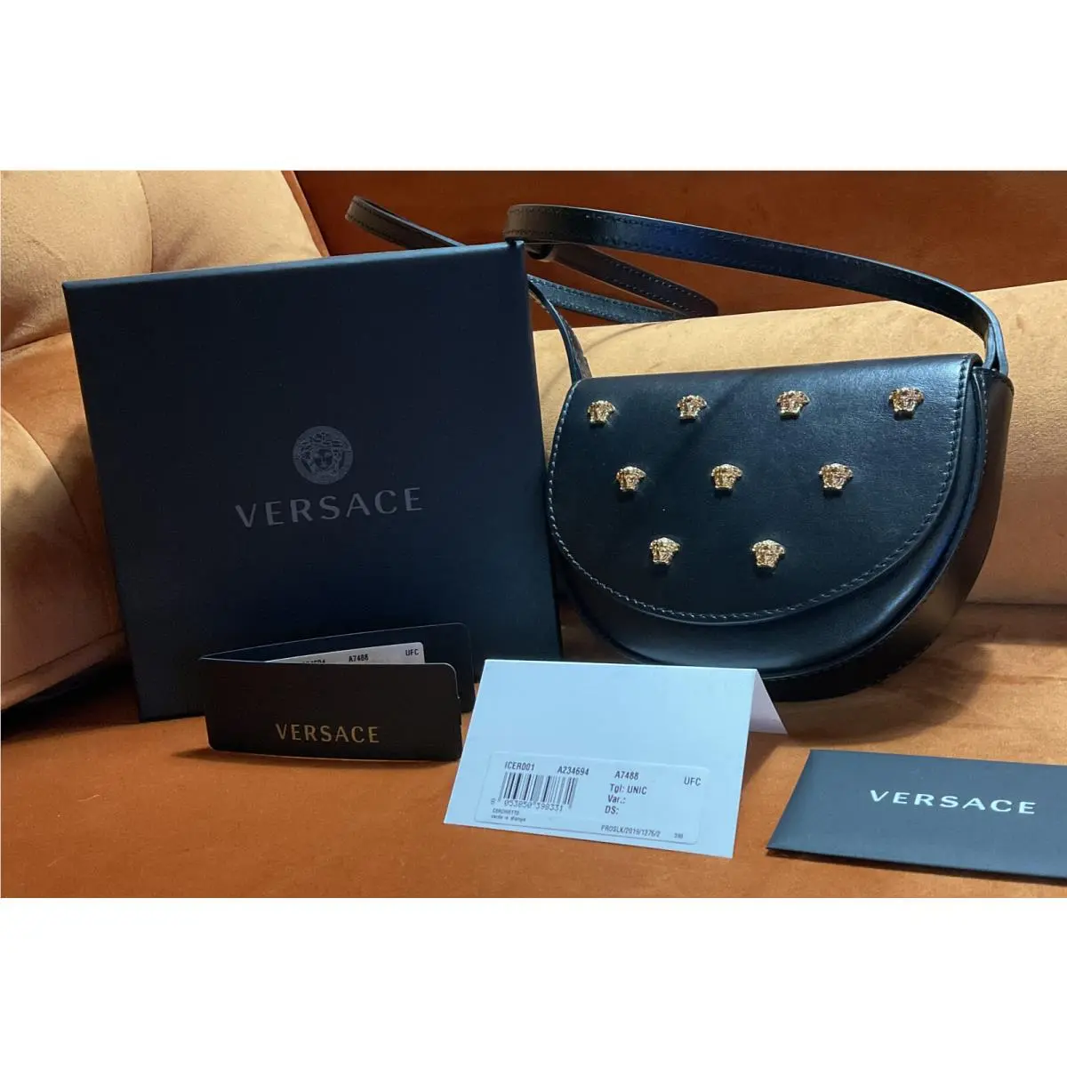 Gianni  Couture 2021 Children’s Medusa Leather Purse Nwt￼ by Versace