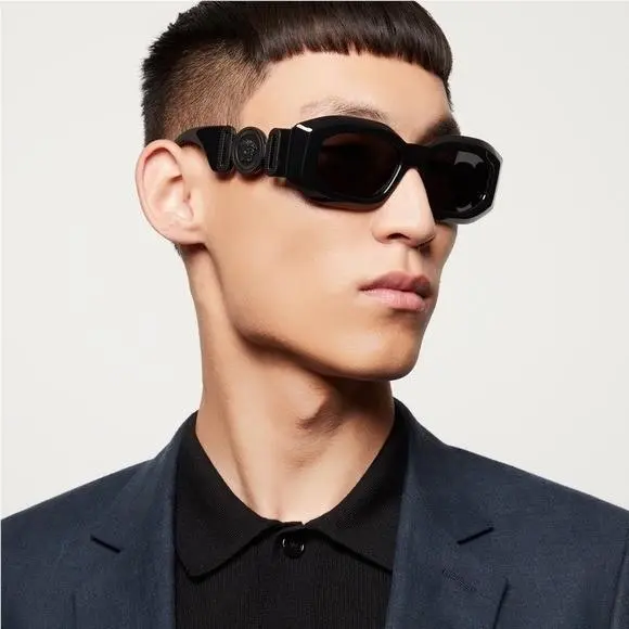 Versace VE4425U 5360/87 Medusa Unisex Sunglasses Black Mod 4425U