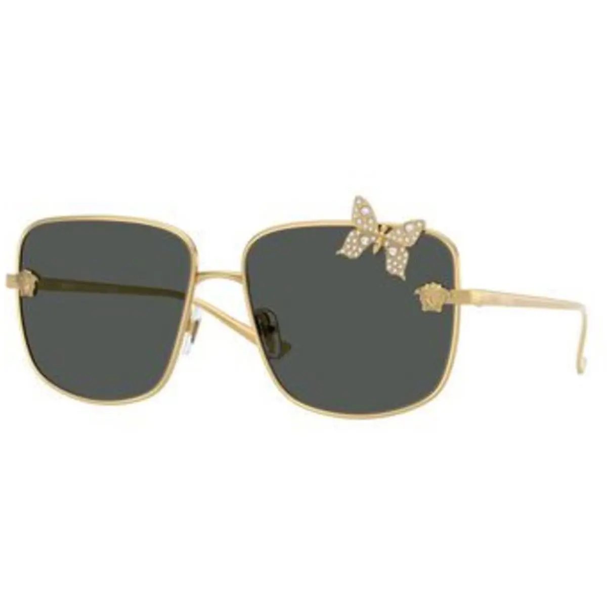 Versace VE 2282 Gold Dark Grey Polyamide Standard 100287 Sunglasses