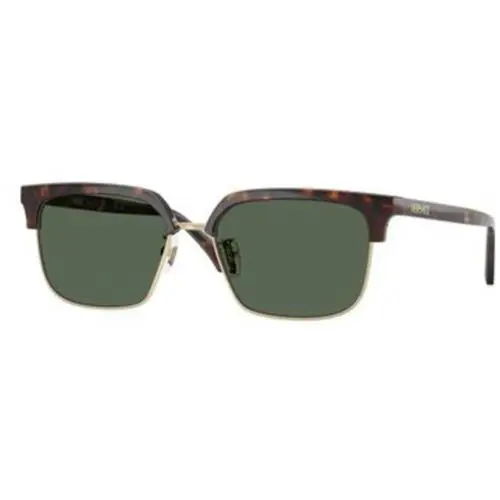 Versace VE 4494 D Dark Havana Dark Green Polyamide Standard 108/71 Sunglasses