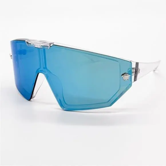Versace VE4461 148/6V Shield Mod 4461 Grey VE4461 1486V Unisex Sunglasses