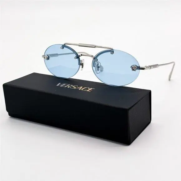 Versace Sunglasses VE2295 1000/1 Blue Women Eyewear VE2295 10001