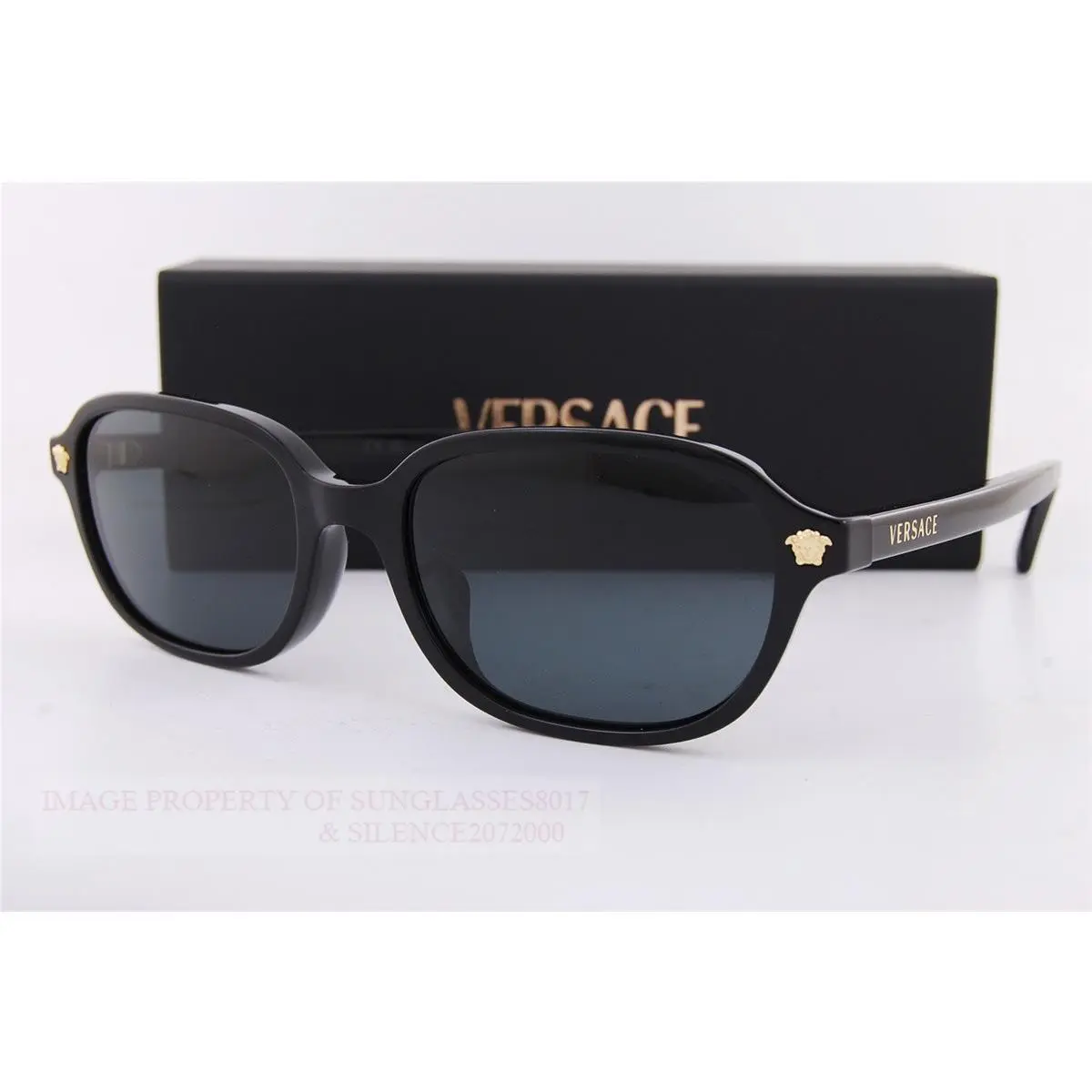 Sunglasses VE 4514D GB1/87 Black/dark Grey For Women by Versace