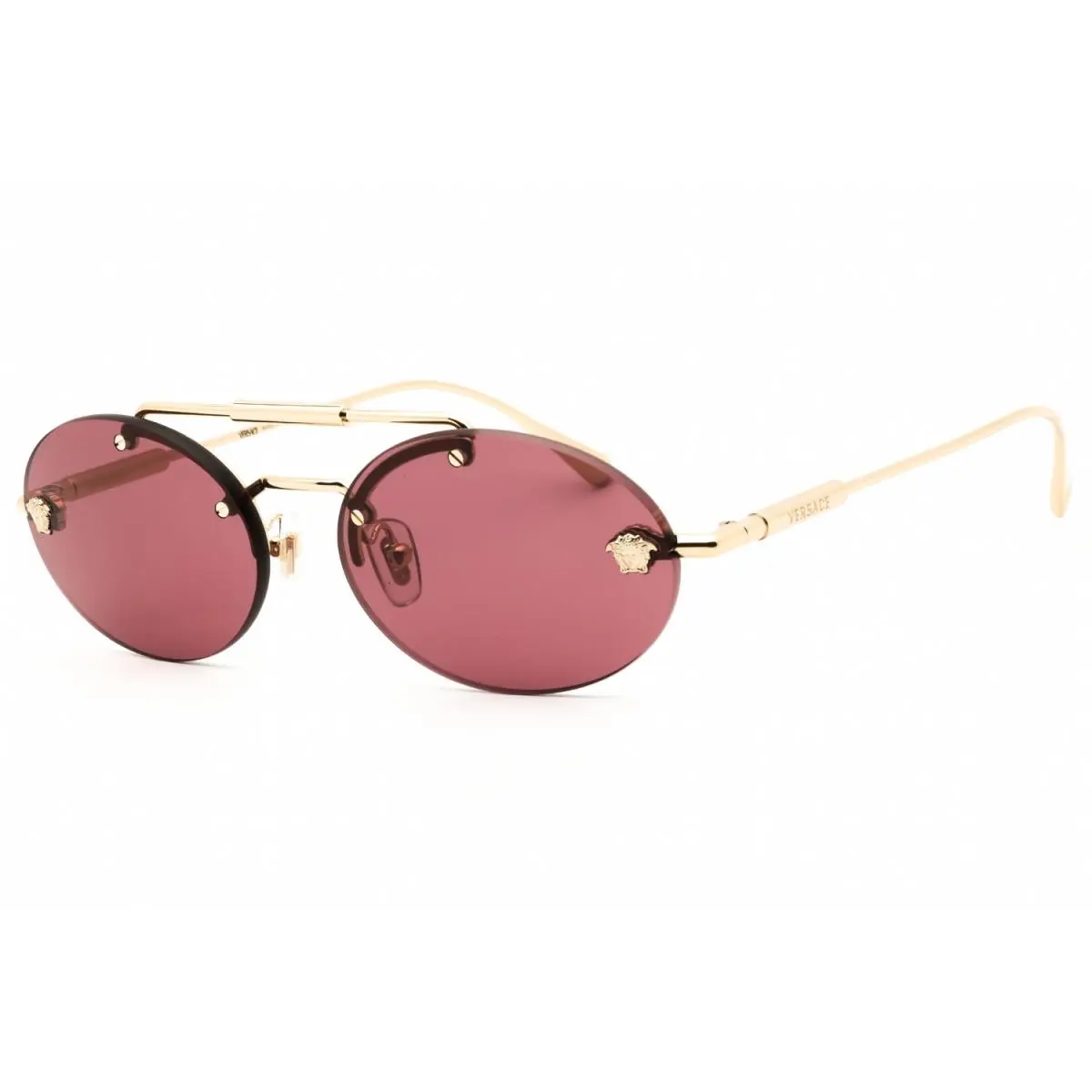 VE2295 12521A Pale Gold Metal 56mm Unisex Sunglasses by Versace