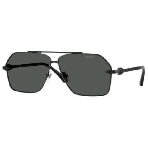 Versace VE 2284 Matte Black Dark Grey Policarbonate Standard 143687 Sunglasses