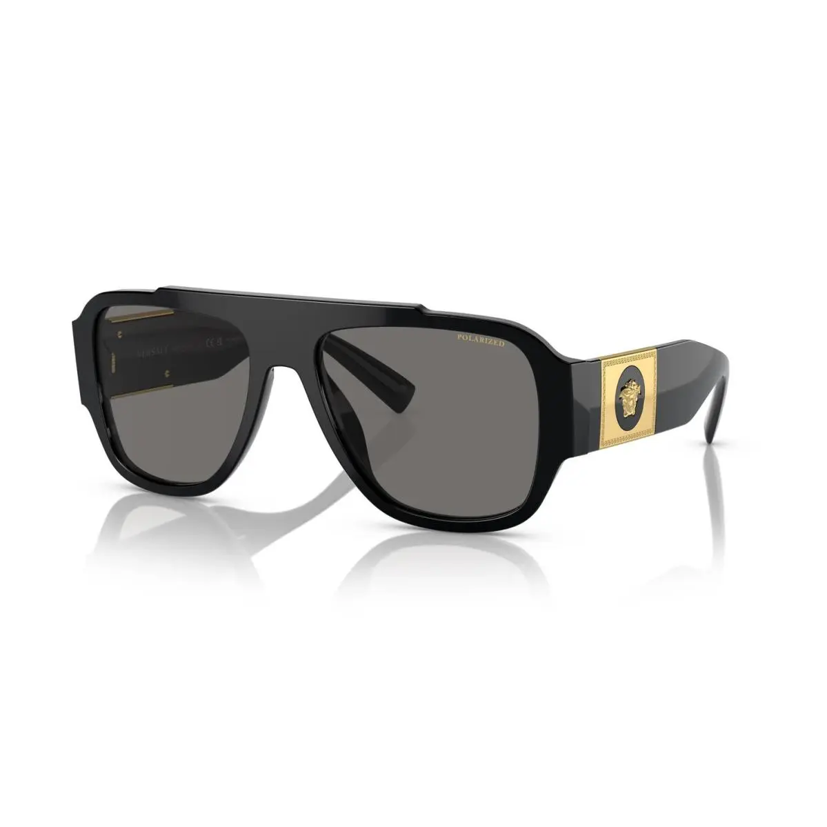 Versace VE 4436U Black/grey Polarized GB181 Sunglasses