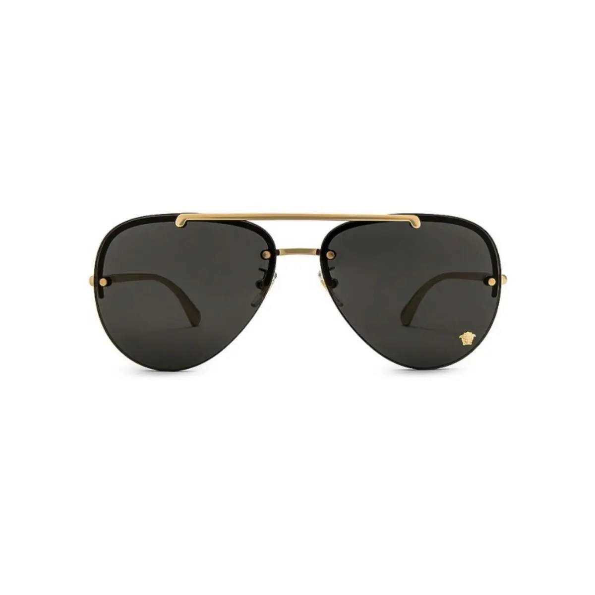 Versace Sunglasses Glam Medusa in Gold Dark Grey - Frame: Gold, Lens: Gray
