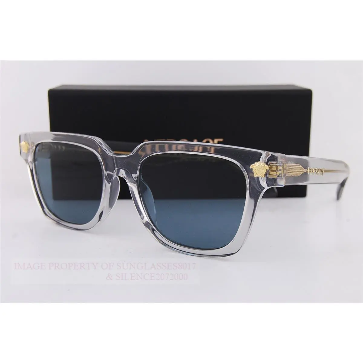 Versace Sunglasses VE 4510U 5305/80 Grey Transparent/blue For Men