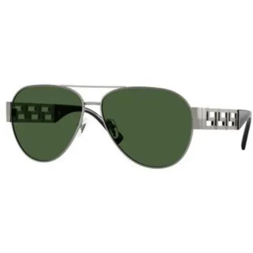 Versace VE 2289 Gunmetal Dark Green Policarbonate Standard 100071 Sunglasses