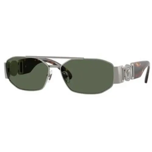 Versace VE 2287 Gunmetal Dark Green Policarbonate Standard 100171 Sunglasses