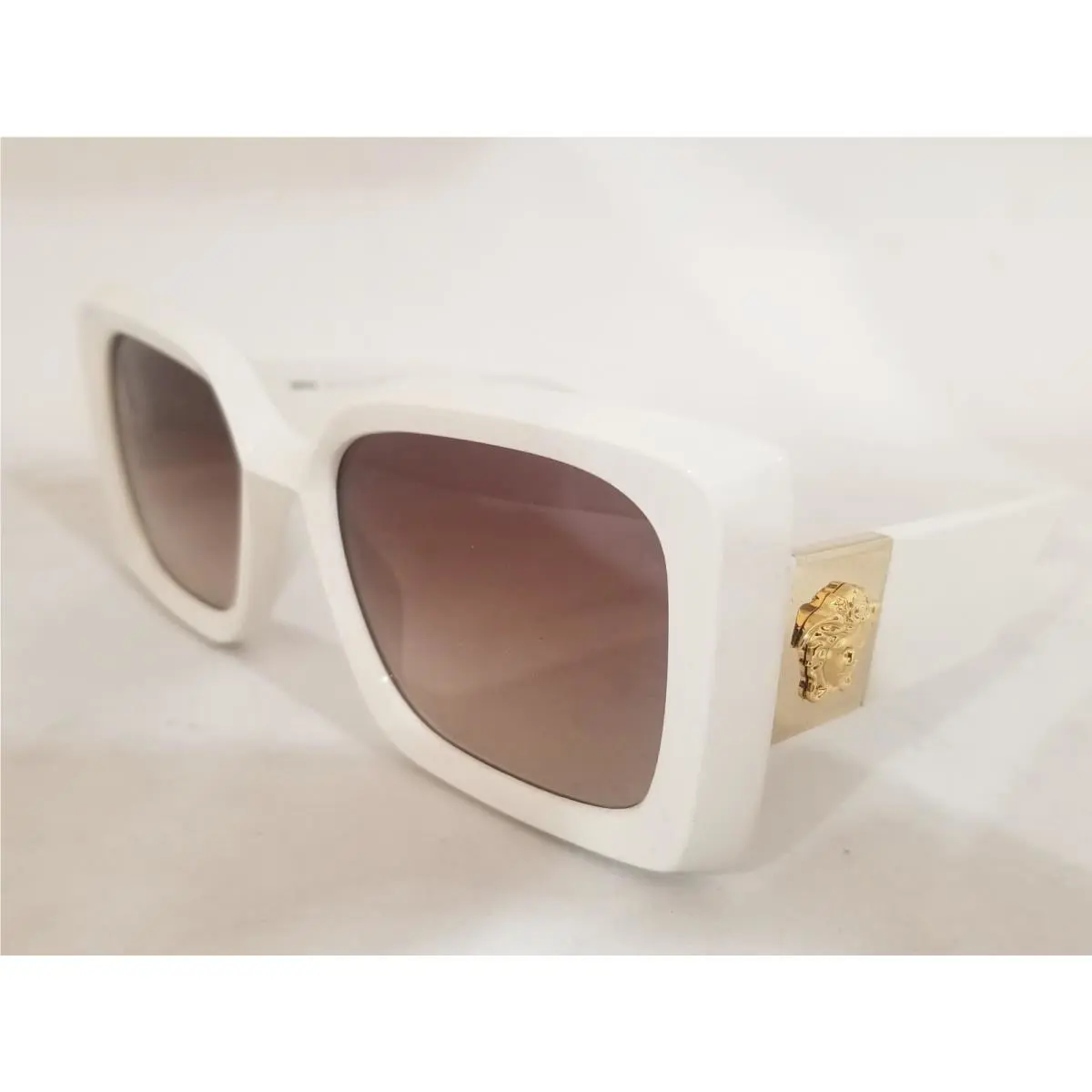 Versace 4467-U Sunglasses 5462/13 White Brown Gradient 54mm Italy