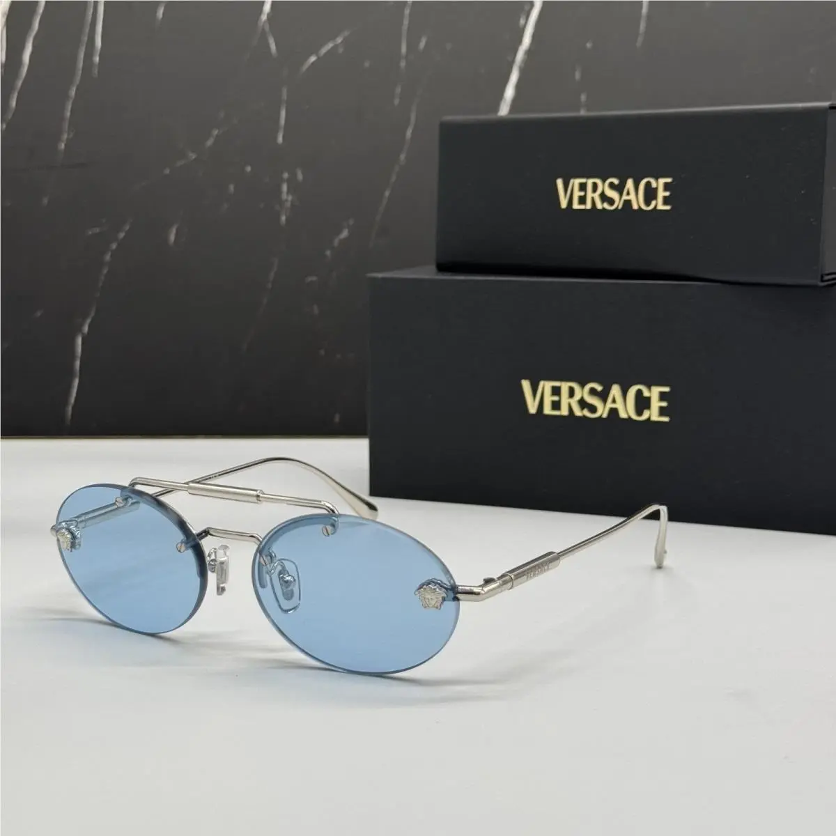 Versace VE2295 1000/1 Sunglasses Blue Women Versace VE2295 10001