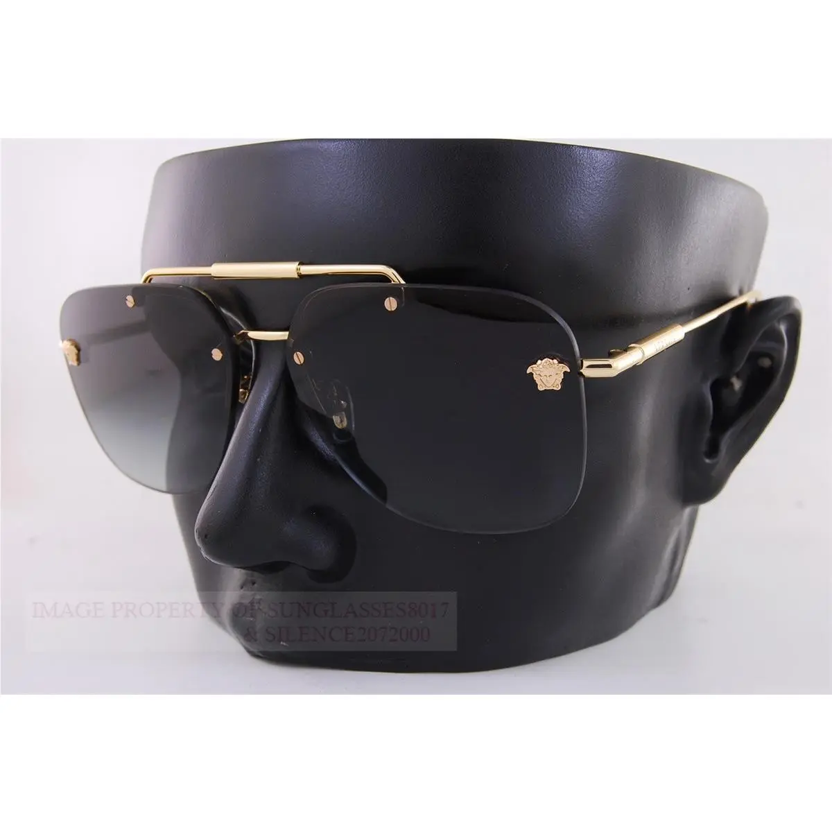 Versace Sunglasses VE 2296 1002/84 Gold/gradient Grey For Women