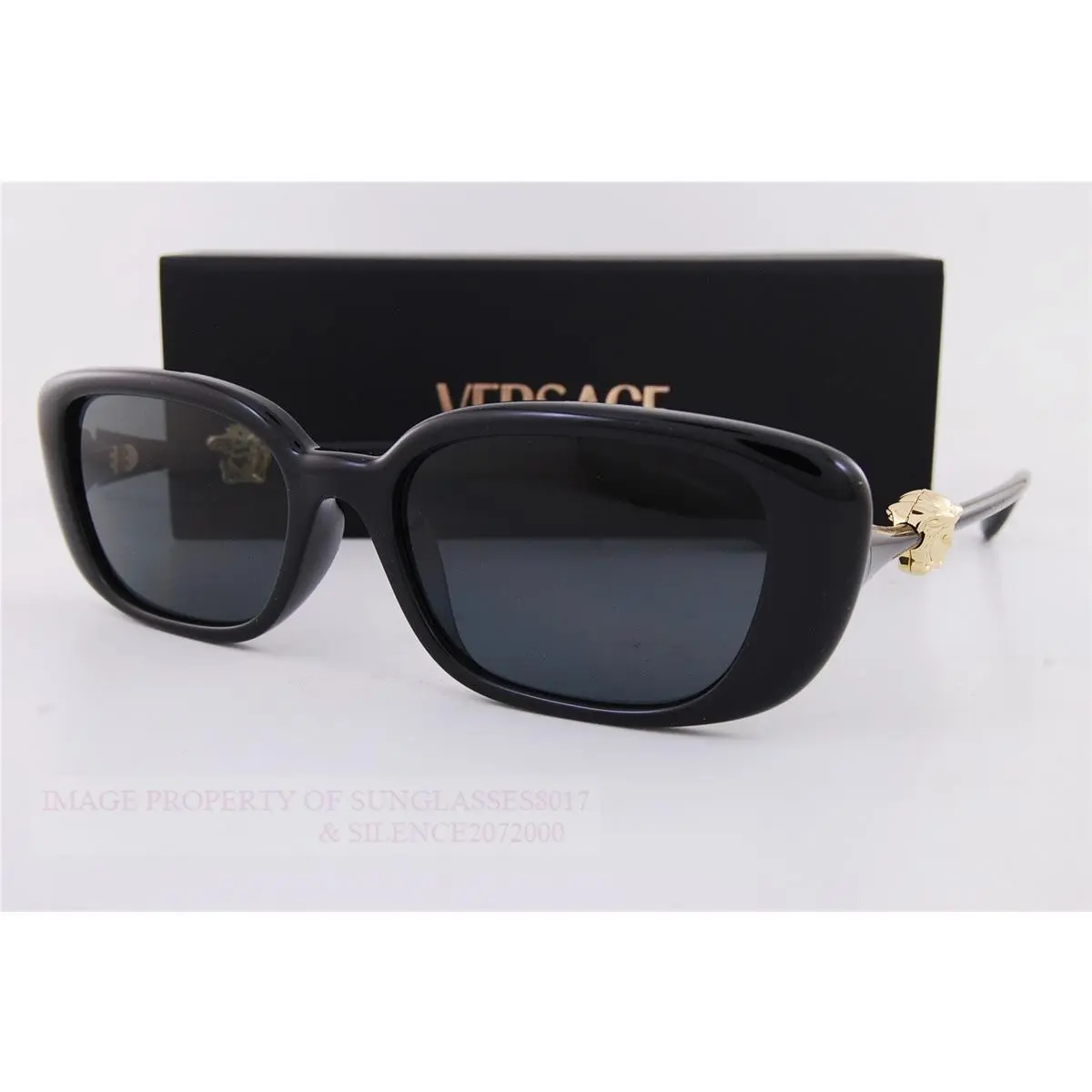 Versace Sunglasses VE 4504D GB1/87 Black/dark Grey For Women