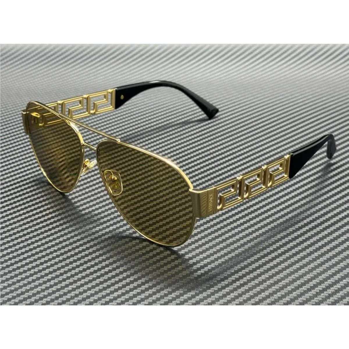 Versace VE2289 1002D8 Gold Yellow Men`s 61 mm Sunglasses