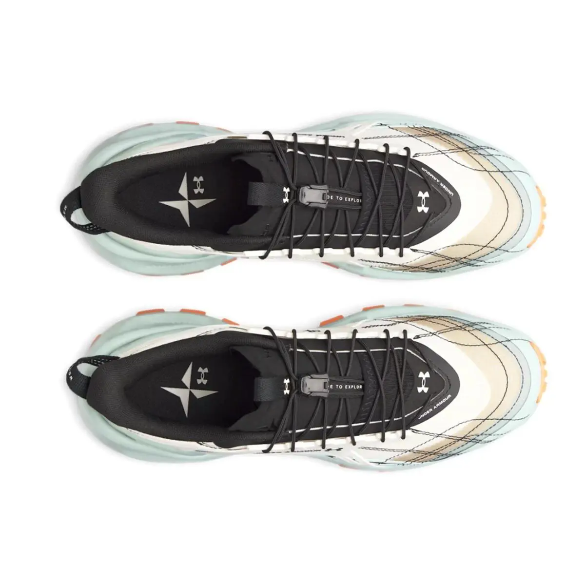 Under Armour shoes - Under Armour EXPLOR Trail - EXPLOR Trail - White, Manufacturer: Summit White / Enamel Blue / Apollo Orange - 111 16