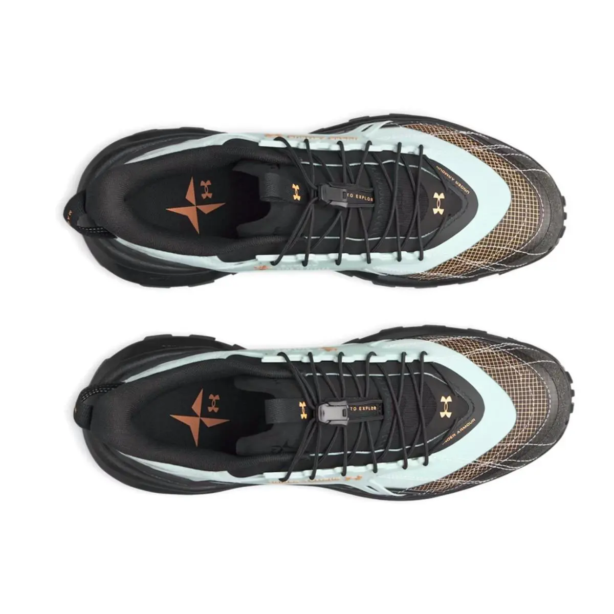 Under Armour shoes - Under Armour EXPLOR Trail - EXPLOR Trail - Blue, Manufacturer: Enamel Blue / Black / Apollo Orange - 477 28