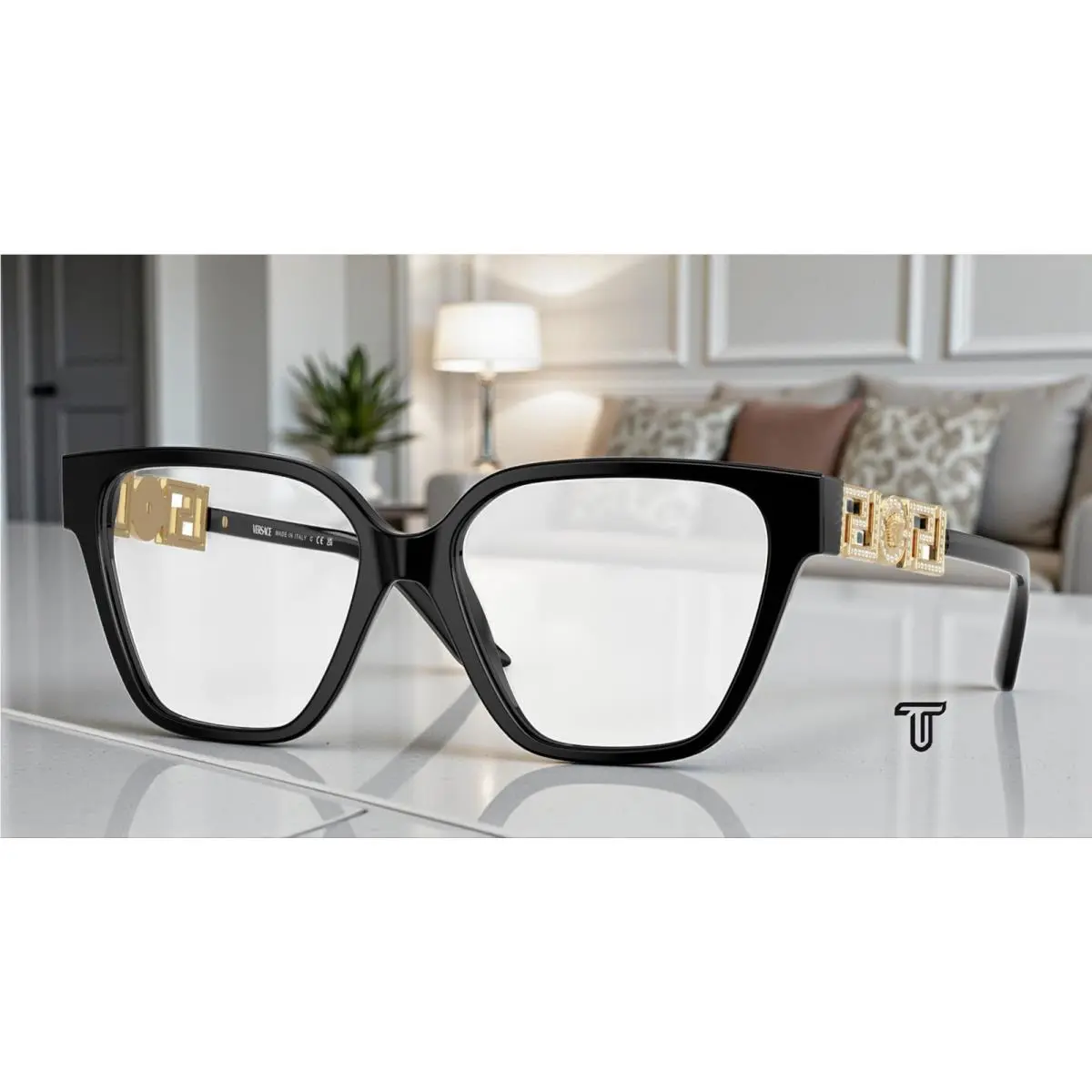 Versace VE3358BF GB1 Black Demo Lens 54 mm Women`s Eyeglasses