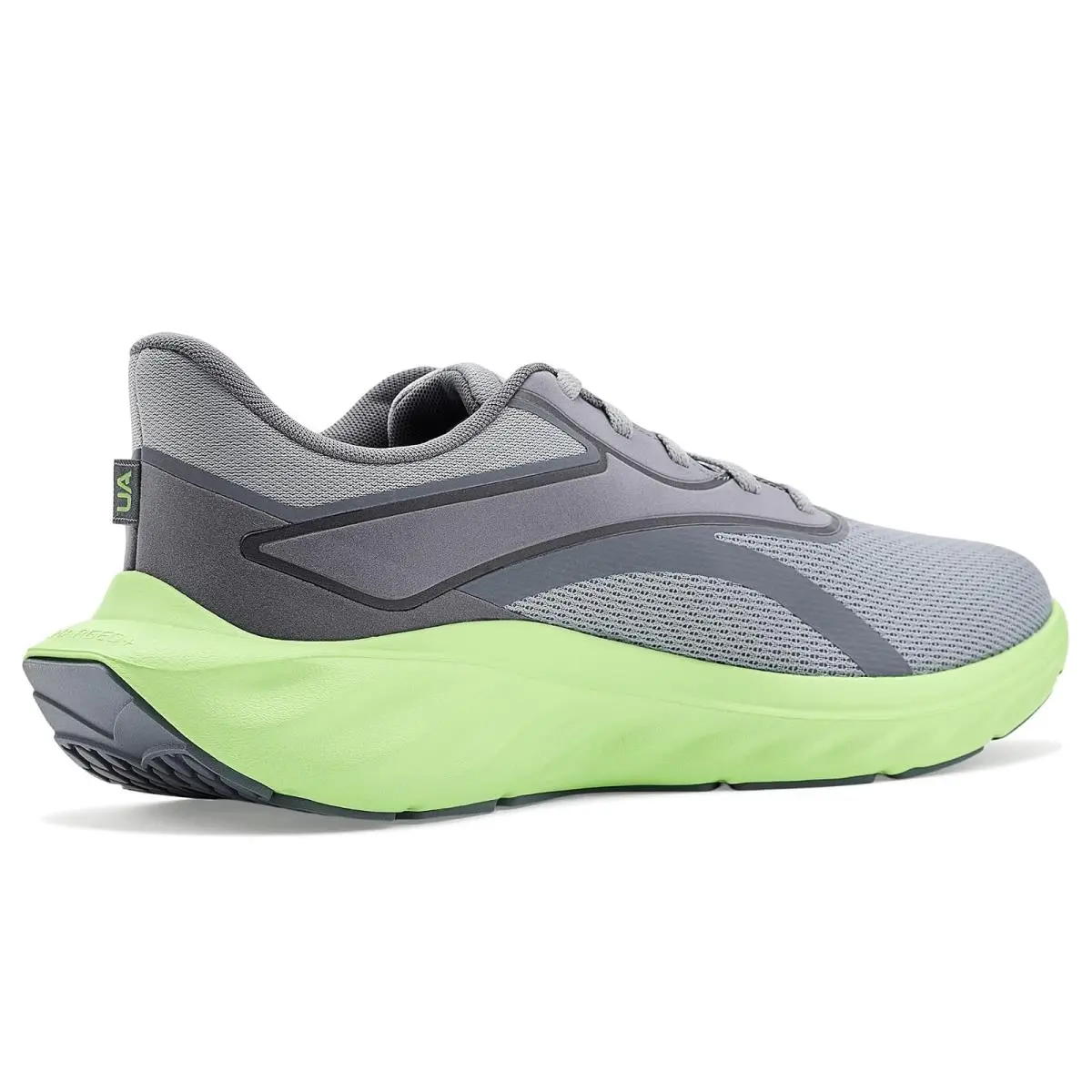 Under Armour shoes - Steel/Titan Gray/Lumos Lime 8