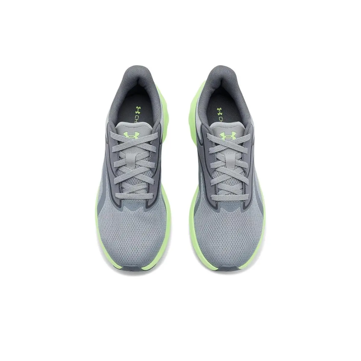 Under Armour shoes - Steel/Titan Gray/Lumos Lime 7