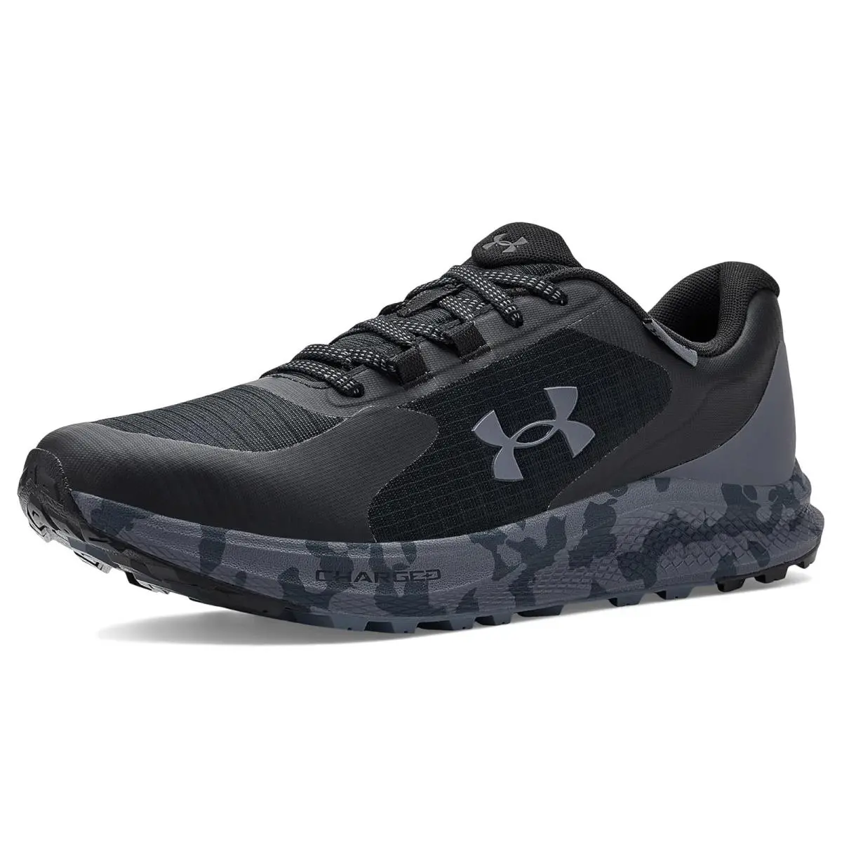 Under Armour shoes - Black/Castlerock/White 6